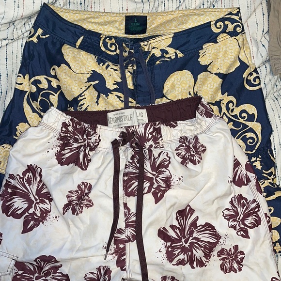 Bundle of 2 swim trunks, lined Large, GAP/Aropost - Picture 1 of 3